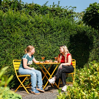 Ochre yellow Max bistro set
