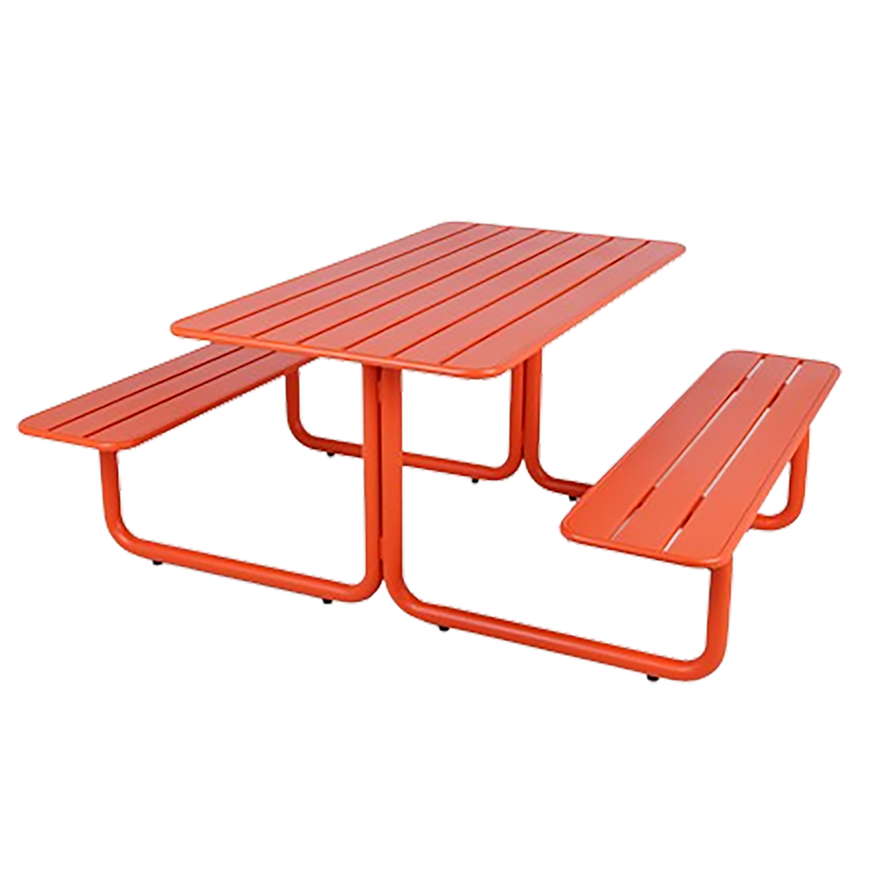 Oranje metalen picknicktafel van MaximaVida