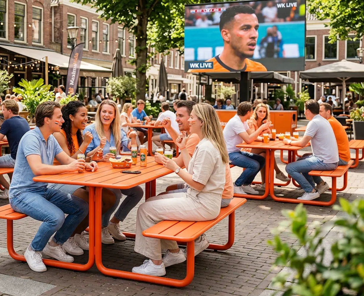 Die Fußball-WM schaut man gemeinsam auf der Terrasse