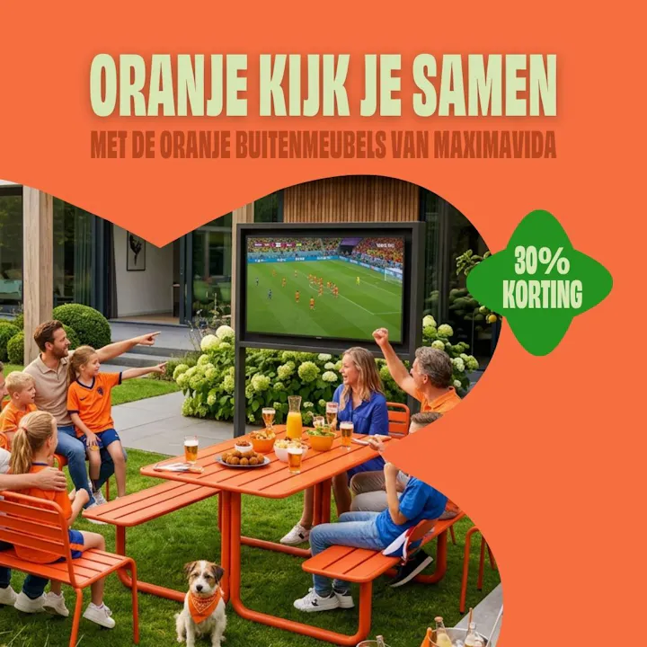 WK actie Oranje kijk je samen 30% korting