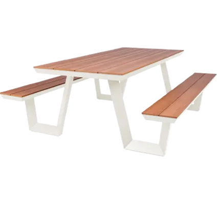 Ivoorkleurige picknicktafel Bermuda