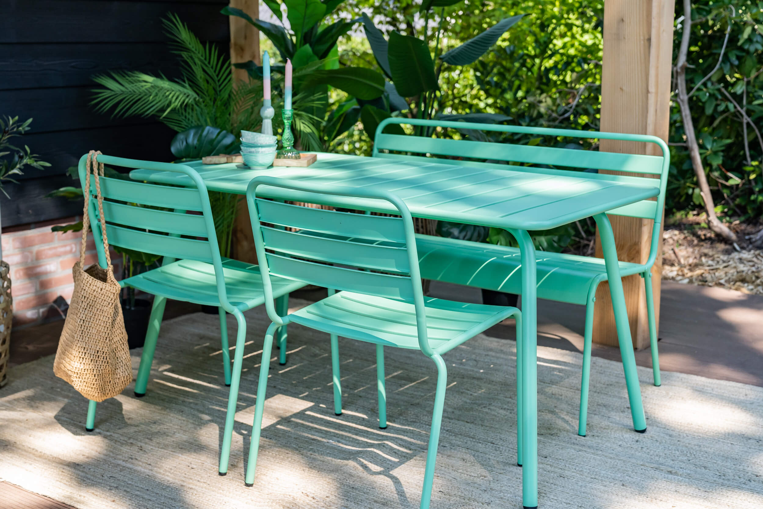 max green garden chairs