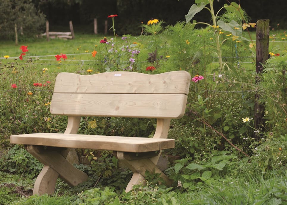 Our provence garden bench in the park 