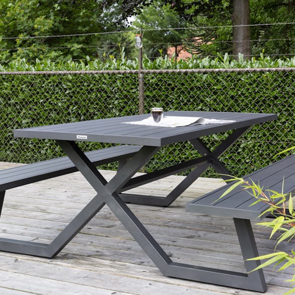 Aluminium picnic table Dex 200 cm 