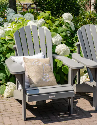 Grijze kunststof adirondack stoelen Montreal