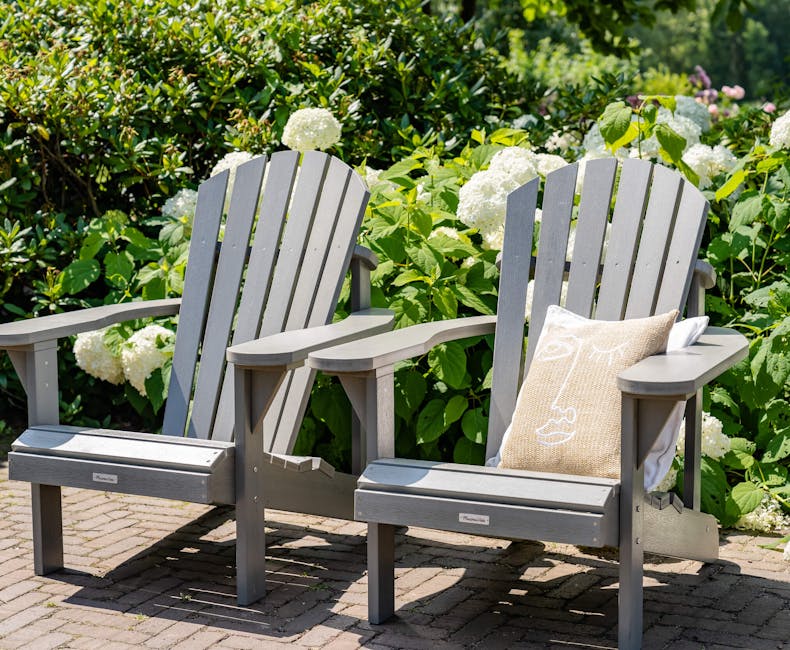 Grijze kunststof adirondack stoel Montreal
