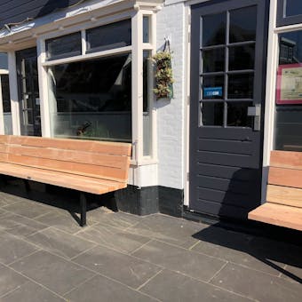 tuinbank met New York poten