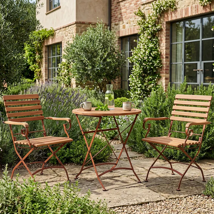 Toscana bistro set with a round table