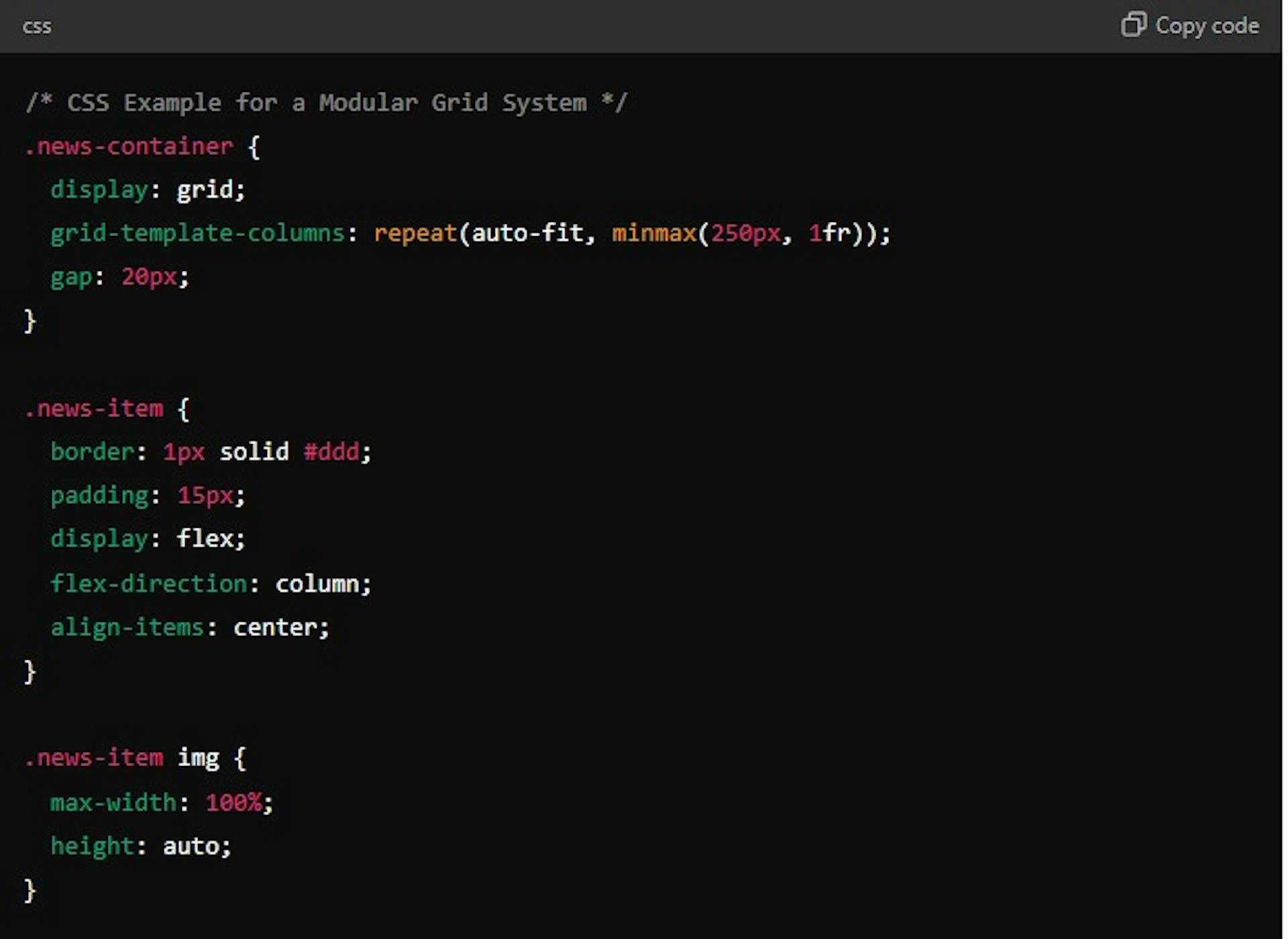 Use a Modular Grid System