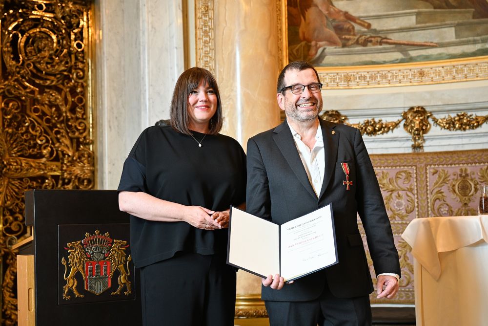 Bundesverdienstkreuz Übergabe an Jochem Marotzke
