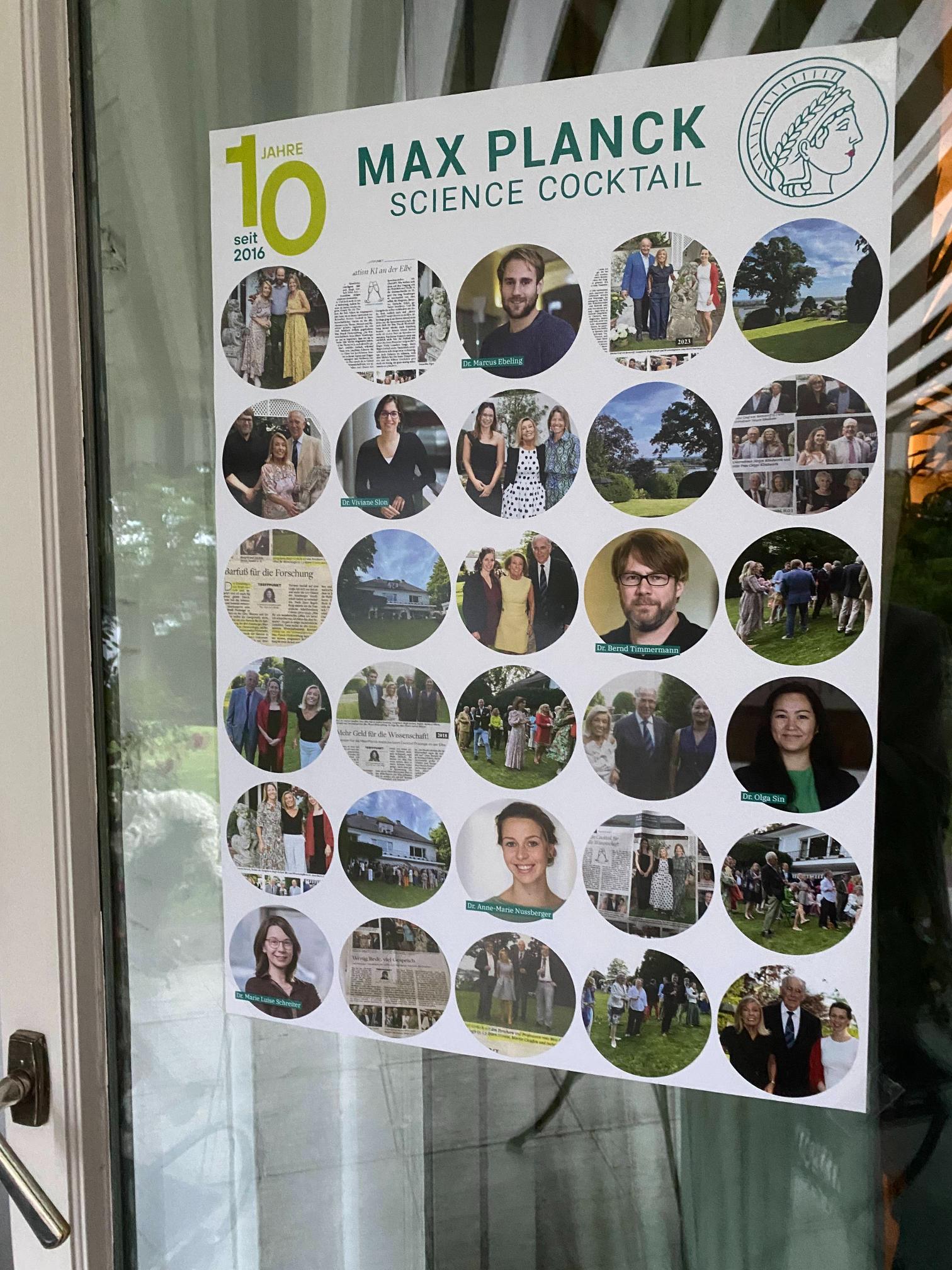Eine Aufmerksamkeit für Birgit Gerlach – Plakat 10 Jahre Science Cocktail