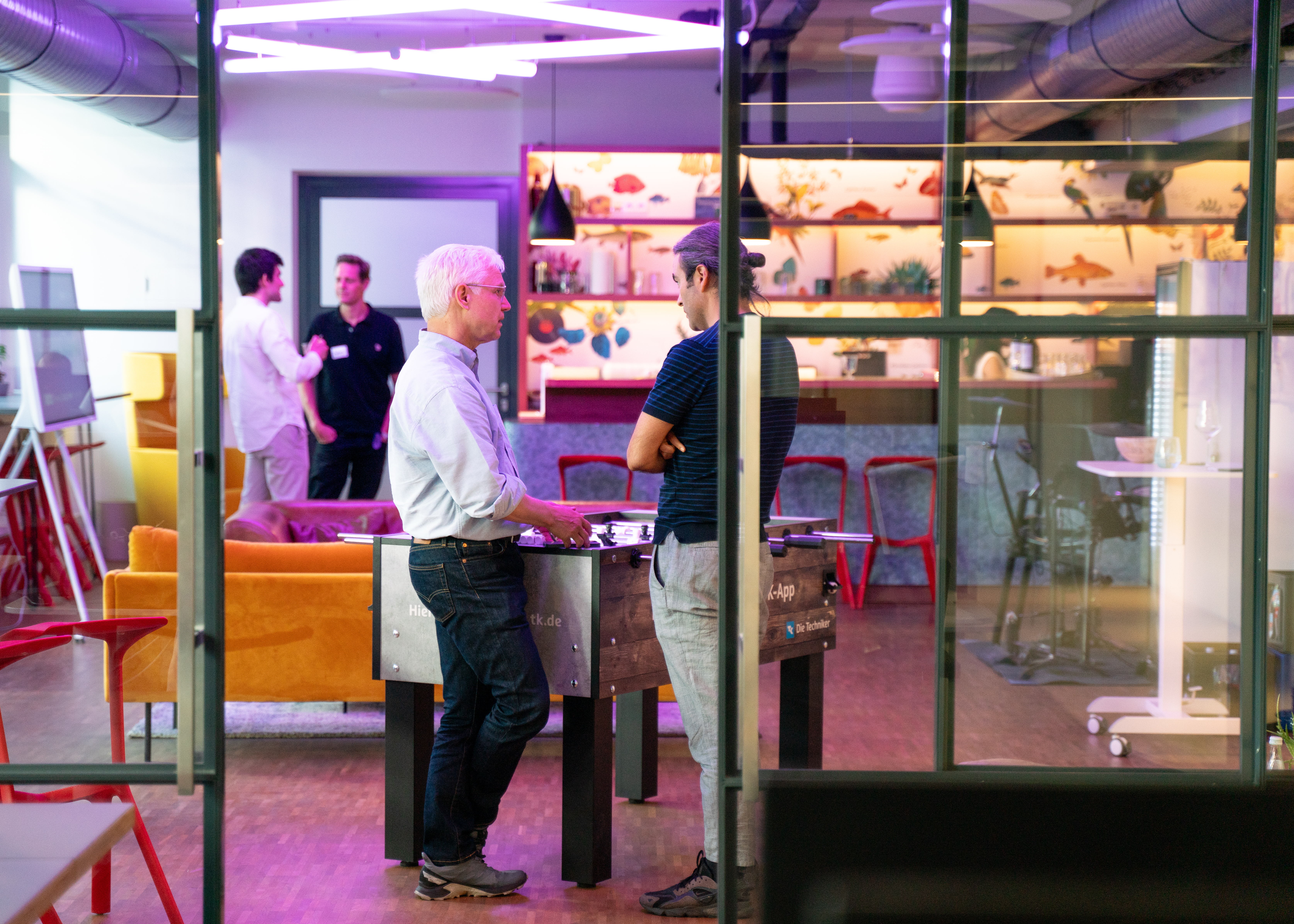 Start-up Mentoren und Teilnehmer an Start-up Accelerator-Veranstaltung der MPF