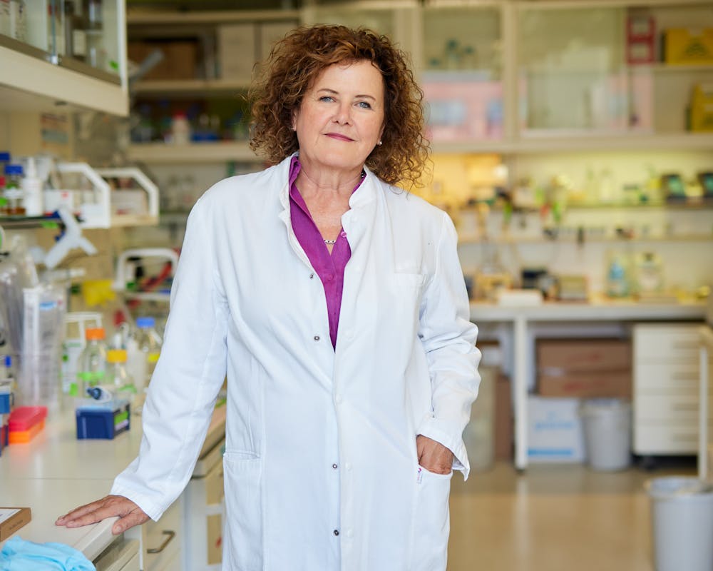 Die amerikanische Hirnforscherin Erin Schuman erhält den Körber-Preis 2024. | ©Körber-Stiftung/Marcus Gloger Die amerikanische Hirnforscherin Erin Schuman erhält den Körber-Preis 2024.