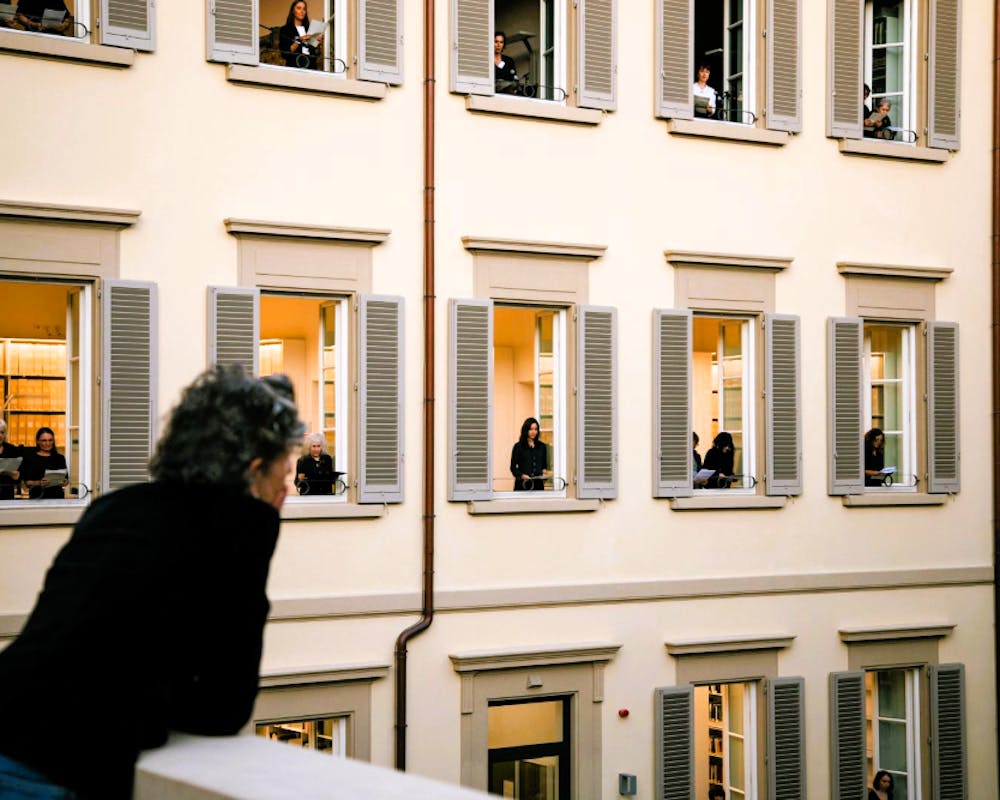 Eröffnung des Kunsthistorischen Instituts in Florenz - Inszenierung der Göttlichen Komödie von Dante Alighieri mit Mitarbeitenden des KHI | ©Kunsthistorisches Institut in Florenz/Patrizio Marcocci Eröffnung des Kunsthistorischen Instituts in Florenz - Inszenierung der Göttlichen Komödie von Dante Alighieri mit Mitarbeitenden des KHI