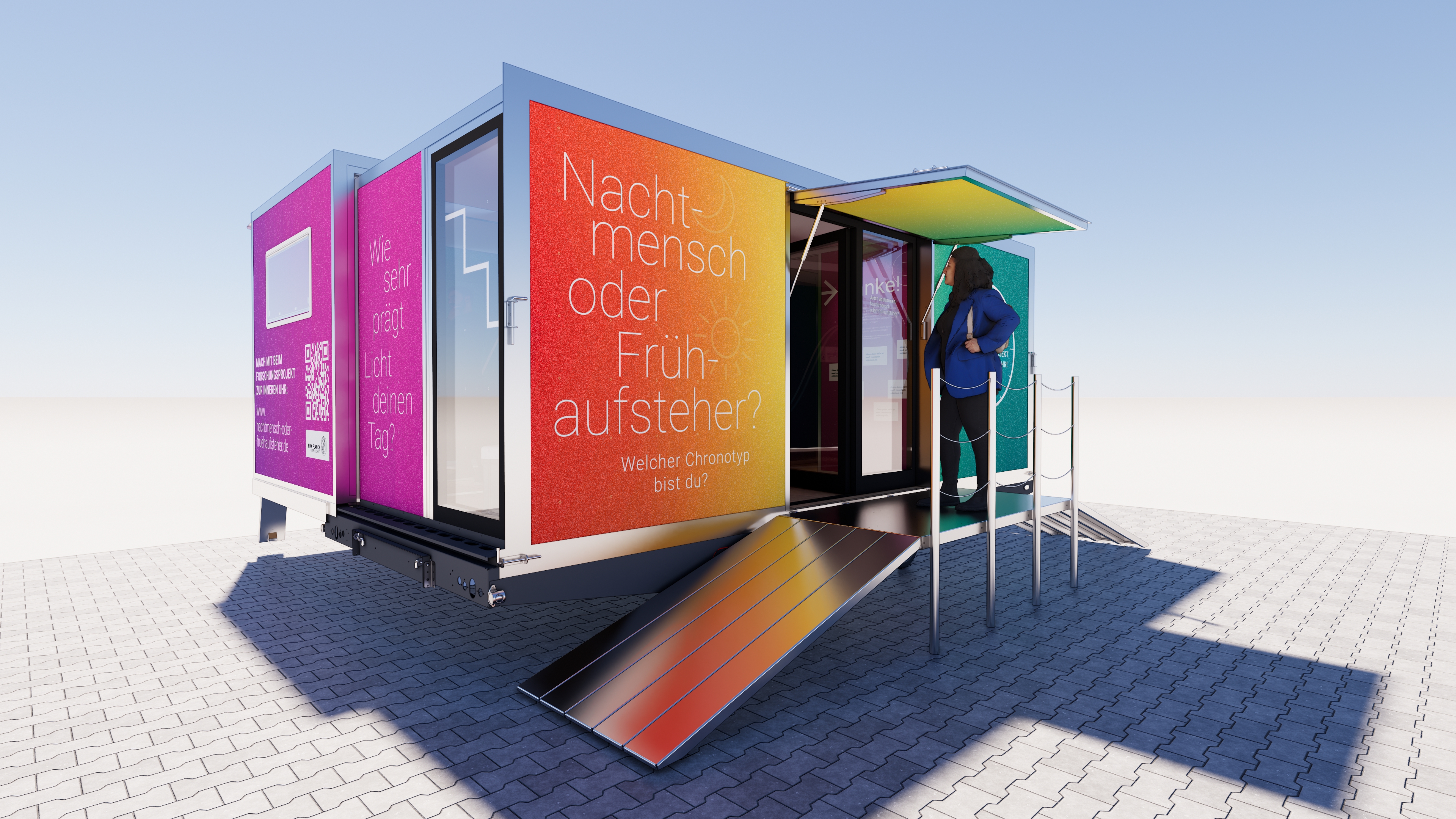 Visualisierung des mobilen Labors des Max-Planck-Instituts für biologische Kybernetik