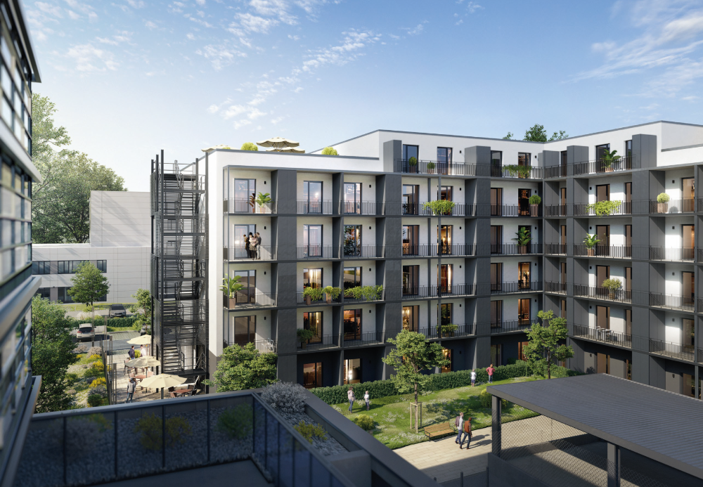 Visual des MPF-Wohnbauprojektes in Göttingen für MAX PLANCK