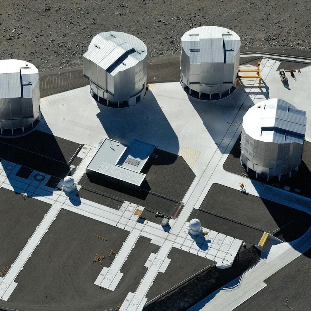 Das VLT Interferometer auf der Atacama in Chile. | ©ESO/G. Hüdepohl Das VLT Interferometer auf der Atacama in Chile.