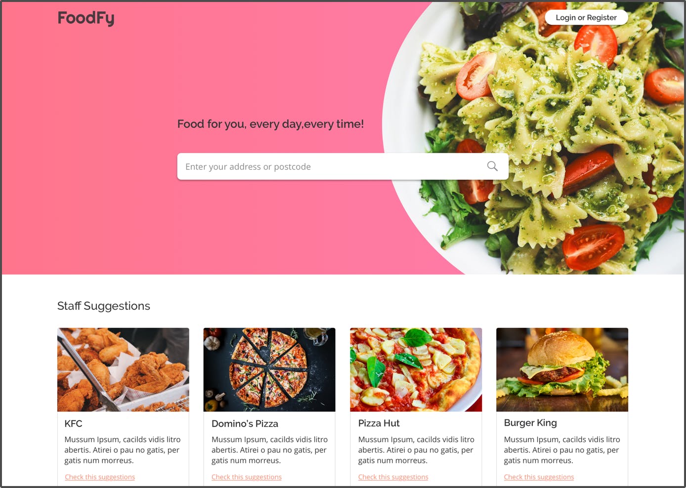 Foodfy Food Delivery Website Foodfy Food Delivery Website