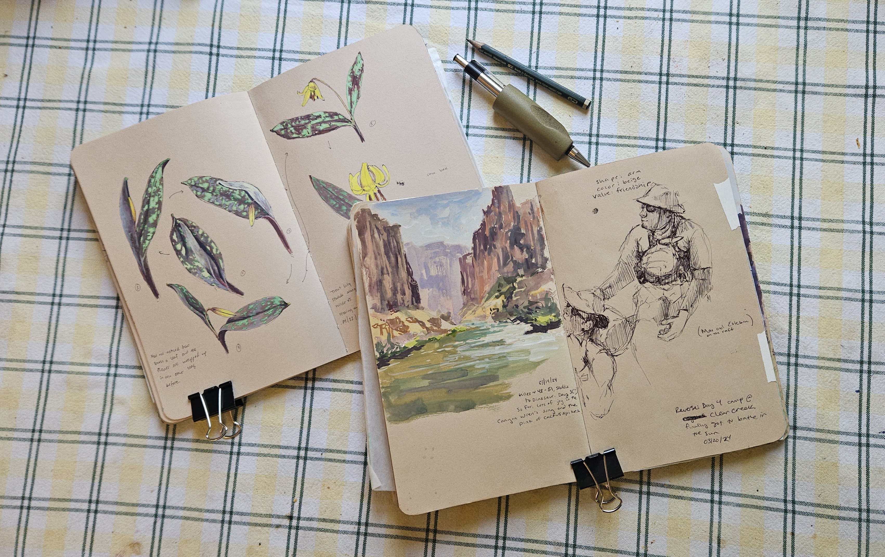 Artist Sketchbooks,
March Gathering at the Gallery
