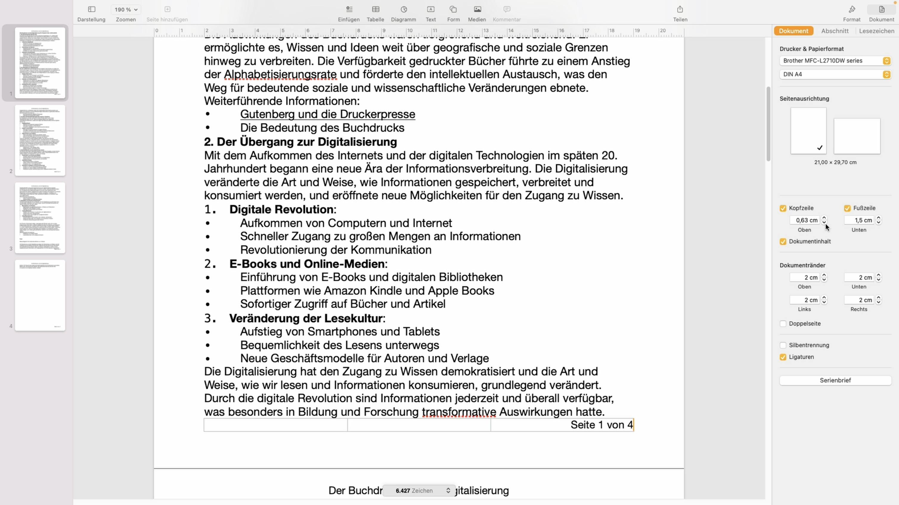 Pages Grundlagen Textanpassungen