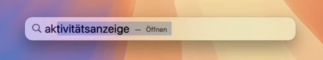 Mac Spotlight Suche