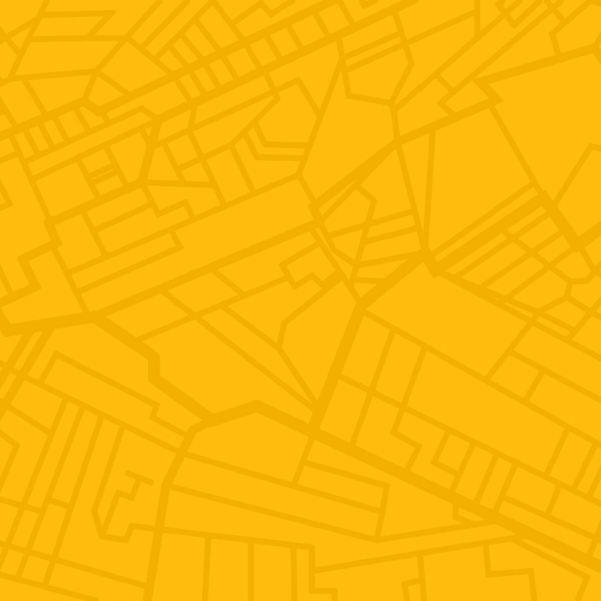 Fondo amarillo con líneas que hacen que se parezca a un mapa donde las líneas son calles o carreteras