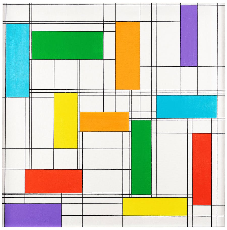 Abstract geometric artwork painting Mcilix