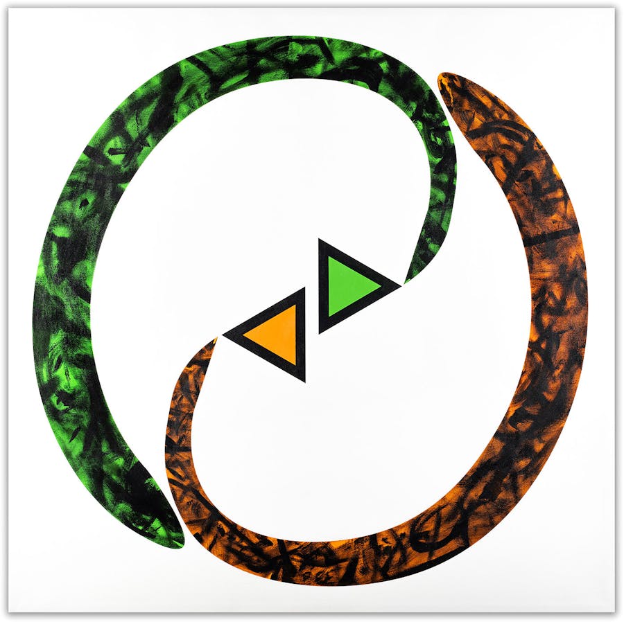Abstract geometric artwork painting Mcilix