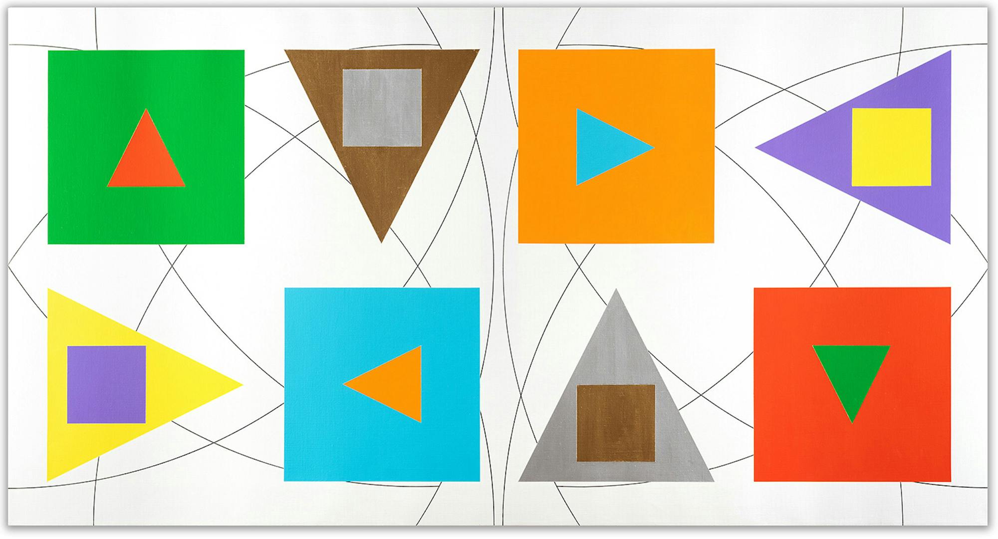 Abstract geometric artwork painting Mcilix