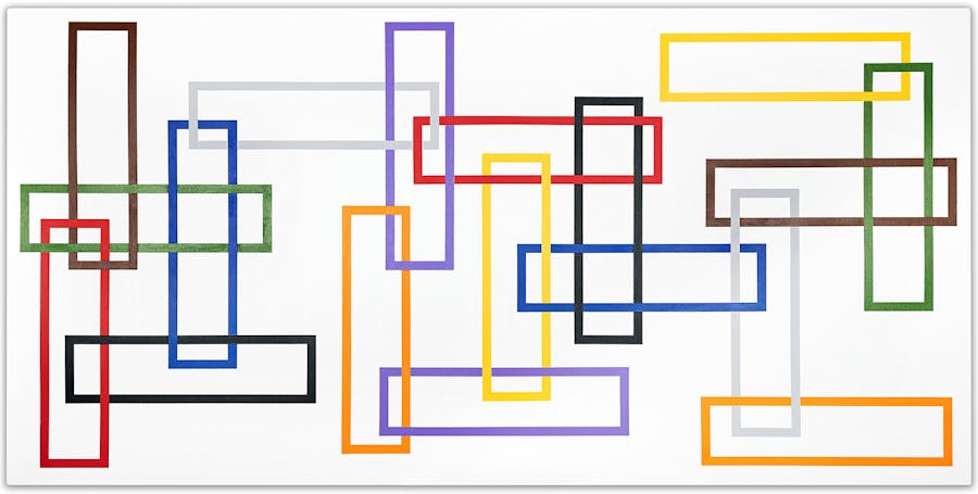 Abstract geometric artwork painting Mcilix