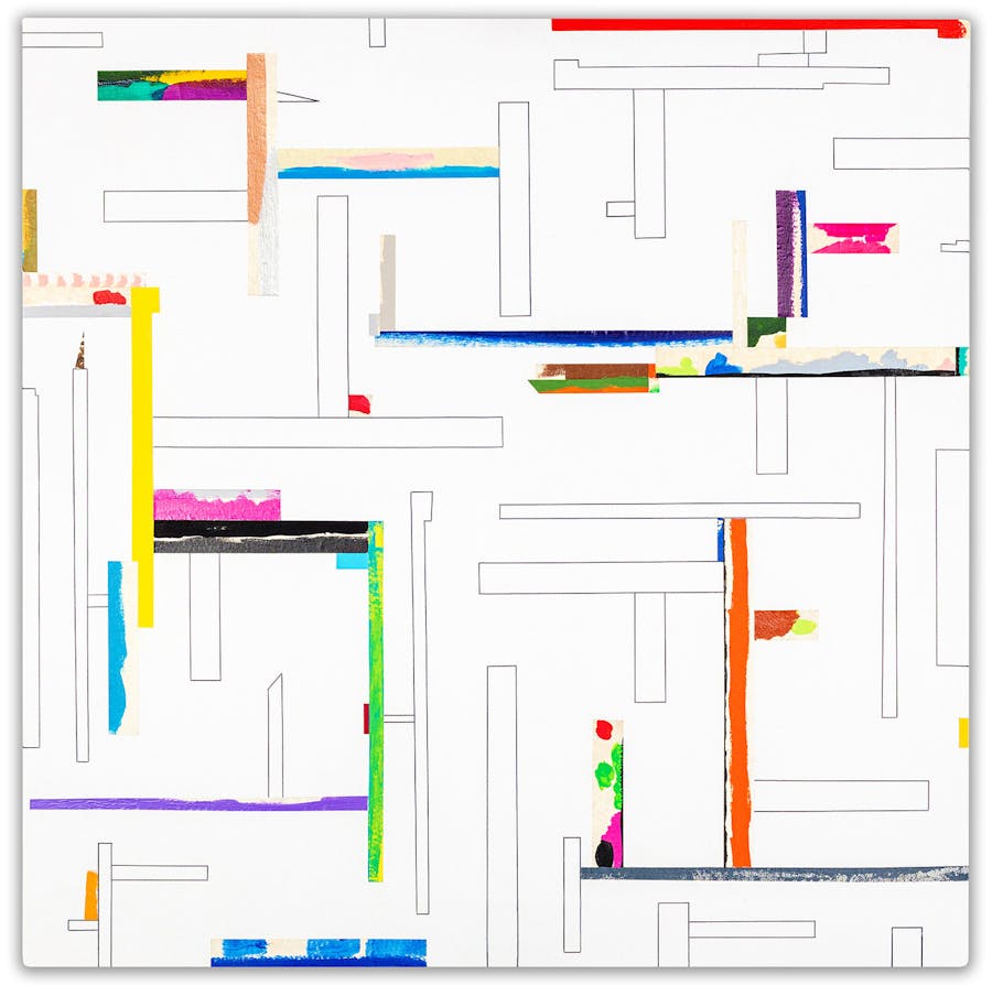Abstract geometric artwork painting Mcilix