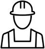 Construction worker icon