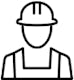 Construction worker icon