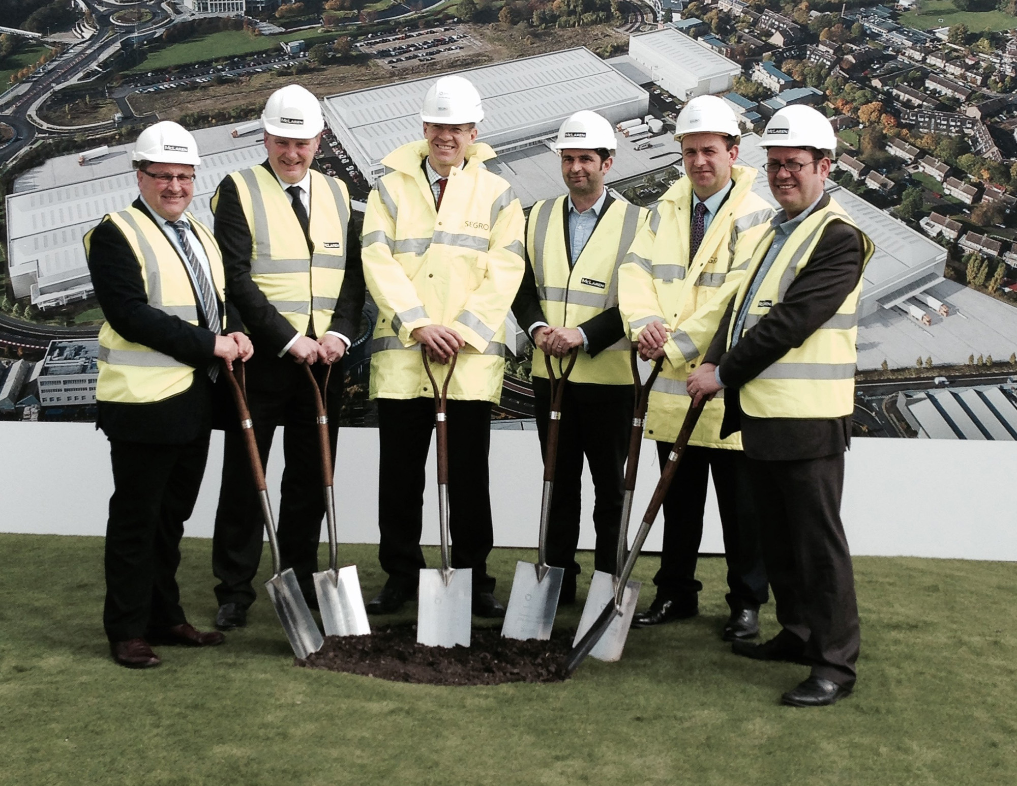 McLaren celebrates ground-breaking Event at Park Royal Scheme for SEGRO