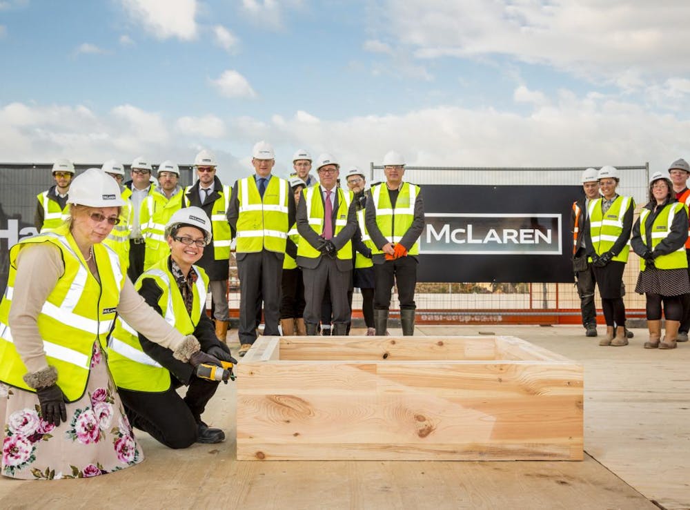 McLaren's first CLT project for Ickburgh School