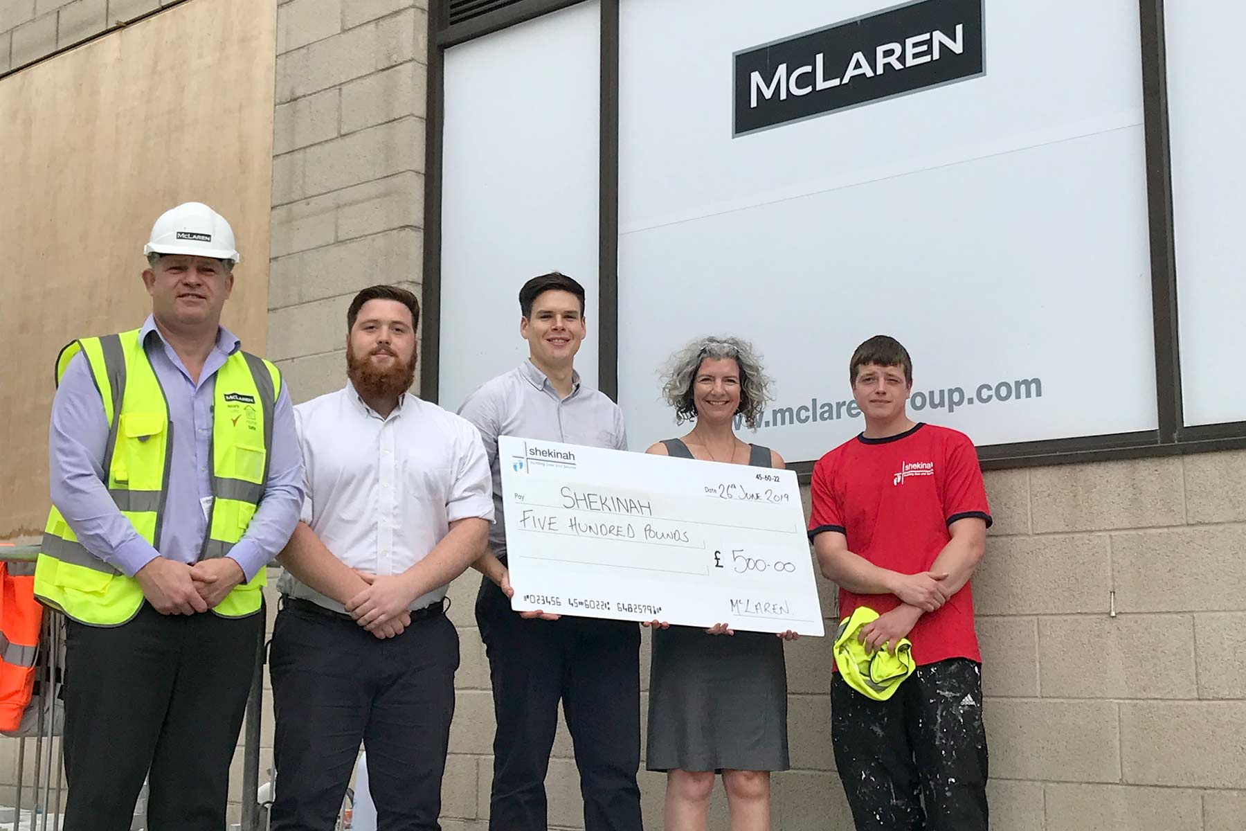 McLaren raise £500 for Plymouth charity Shekinah
