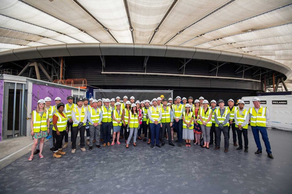 Project Loop topping out ceremony at The O2