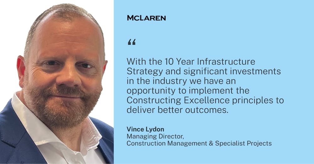 Lucy Howard and Vince Lydon appointed Co-Chairs of Constructing Excellence featured image