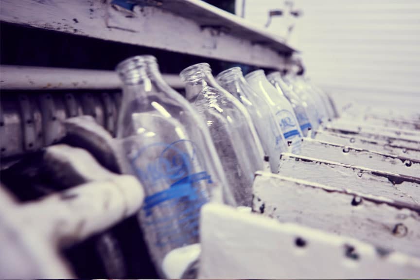glass milk delivery