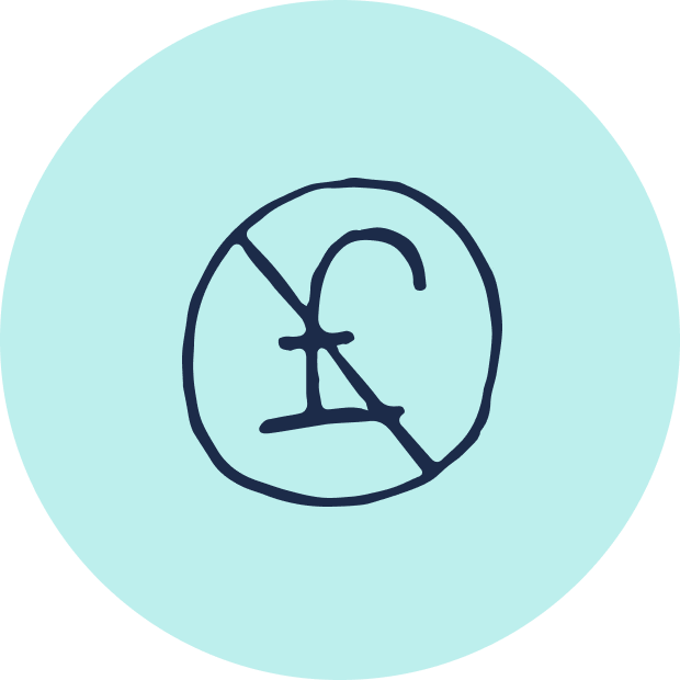 Blue Pound Sign