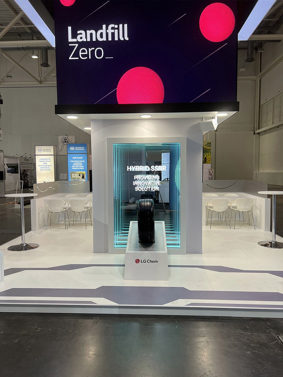 MDL expo hat mit großen Produktdisplays viel Aufmerksamkeit auf LG's Zero Landfill Projekt gelenkt.