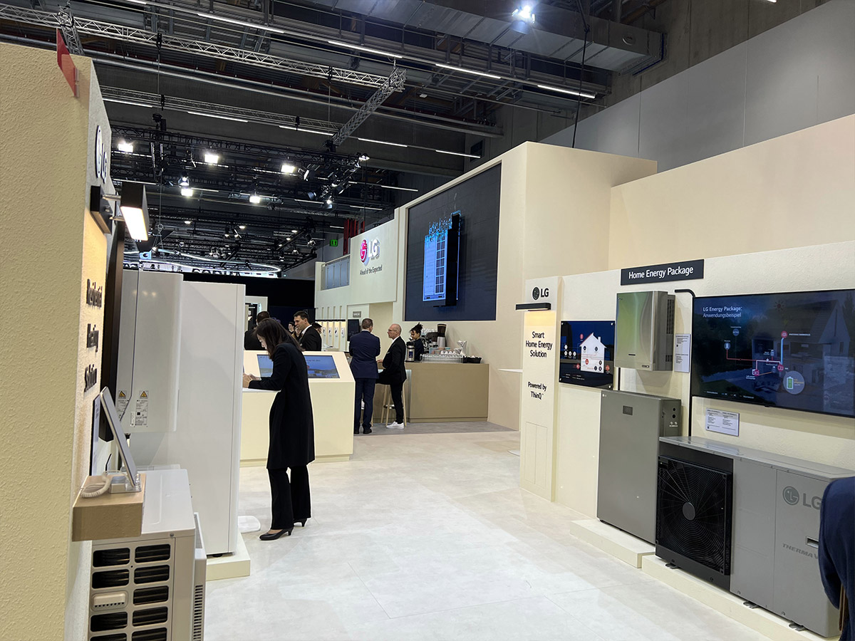 LG hat es mit MDL expo geschafft besonders ihre technologischen Produkte auf der ISH 2023 in Szene zu setzen.