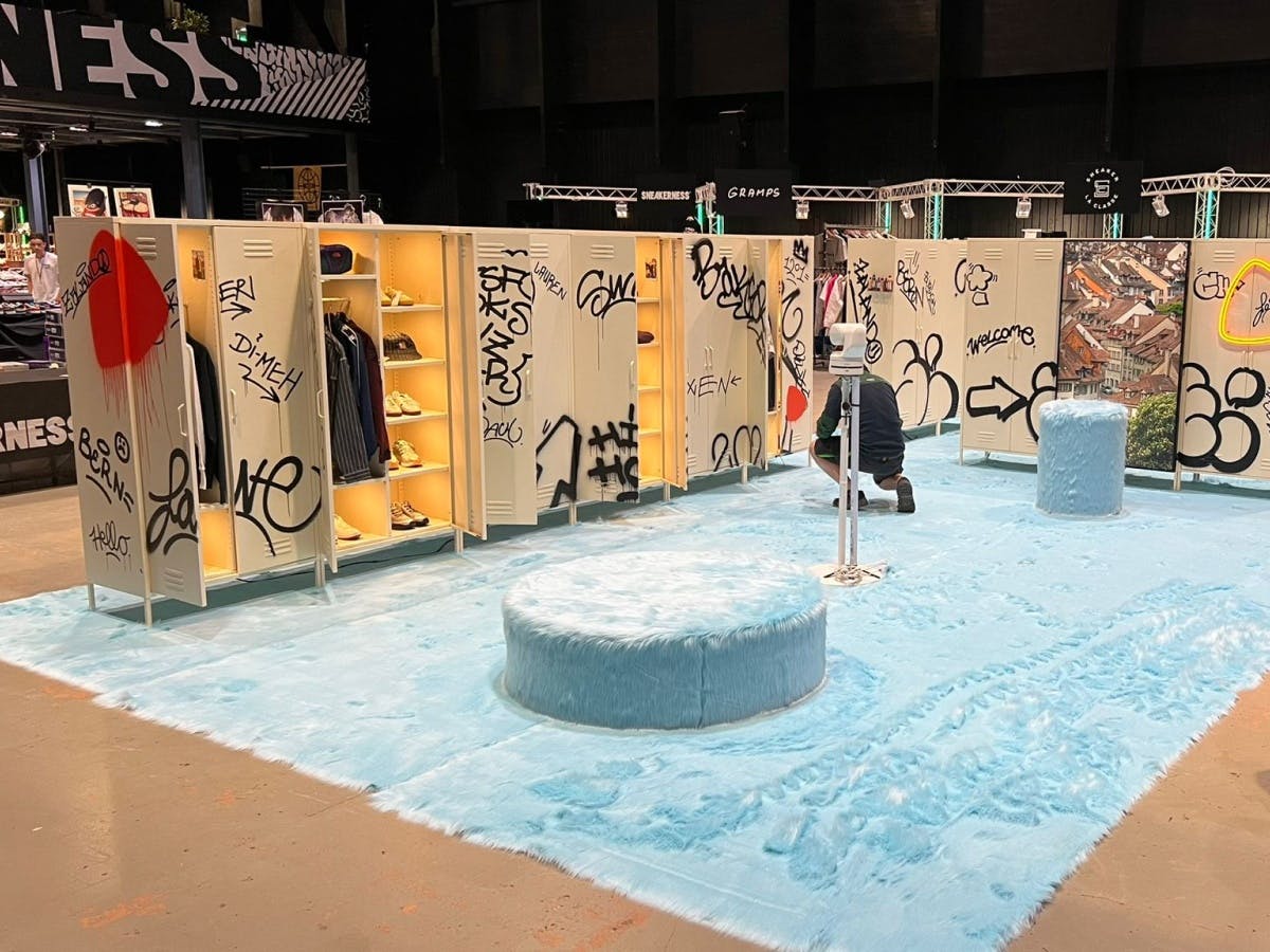 Zalando exhibition booth on Sneakerness expo in zurich 2024