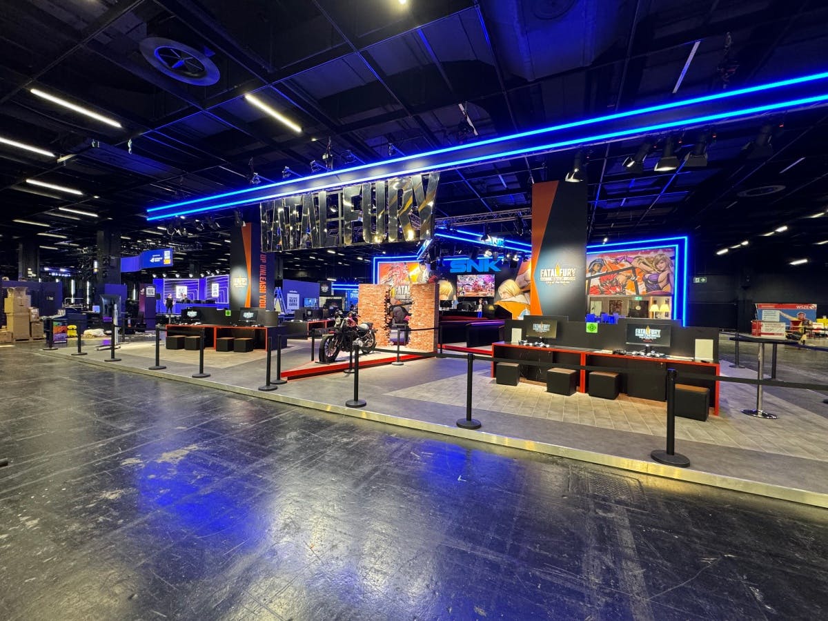 SNK exhibition booth on the gamescom 2024 in cologne.