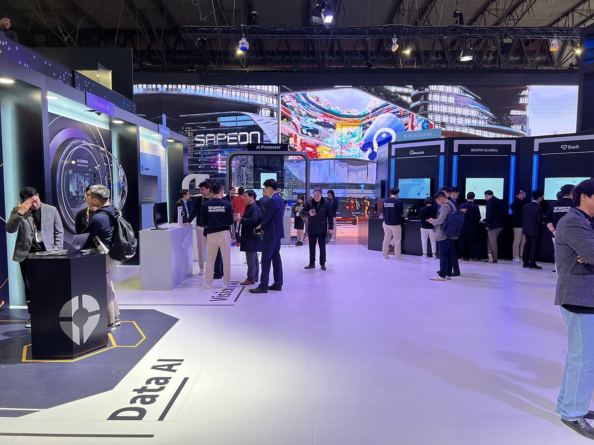 The SK Telecom exhibition, build by MDL expo, in Barcelona this year.