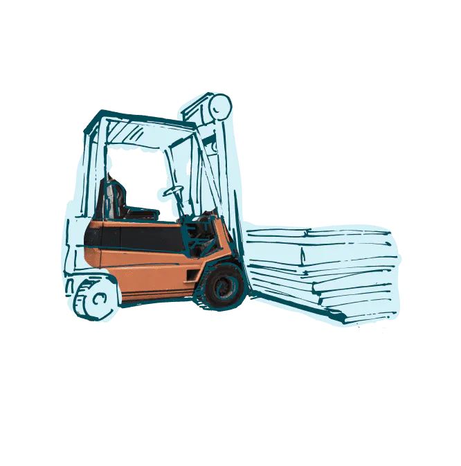 Forklift illustration
