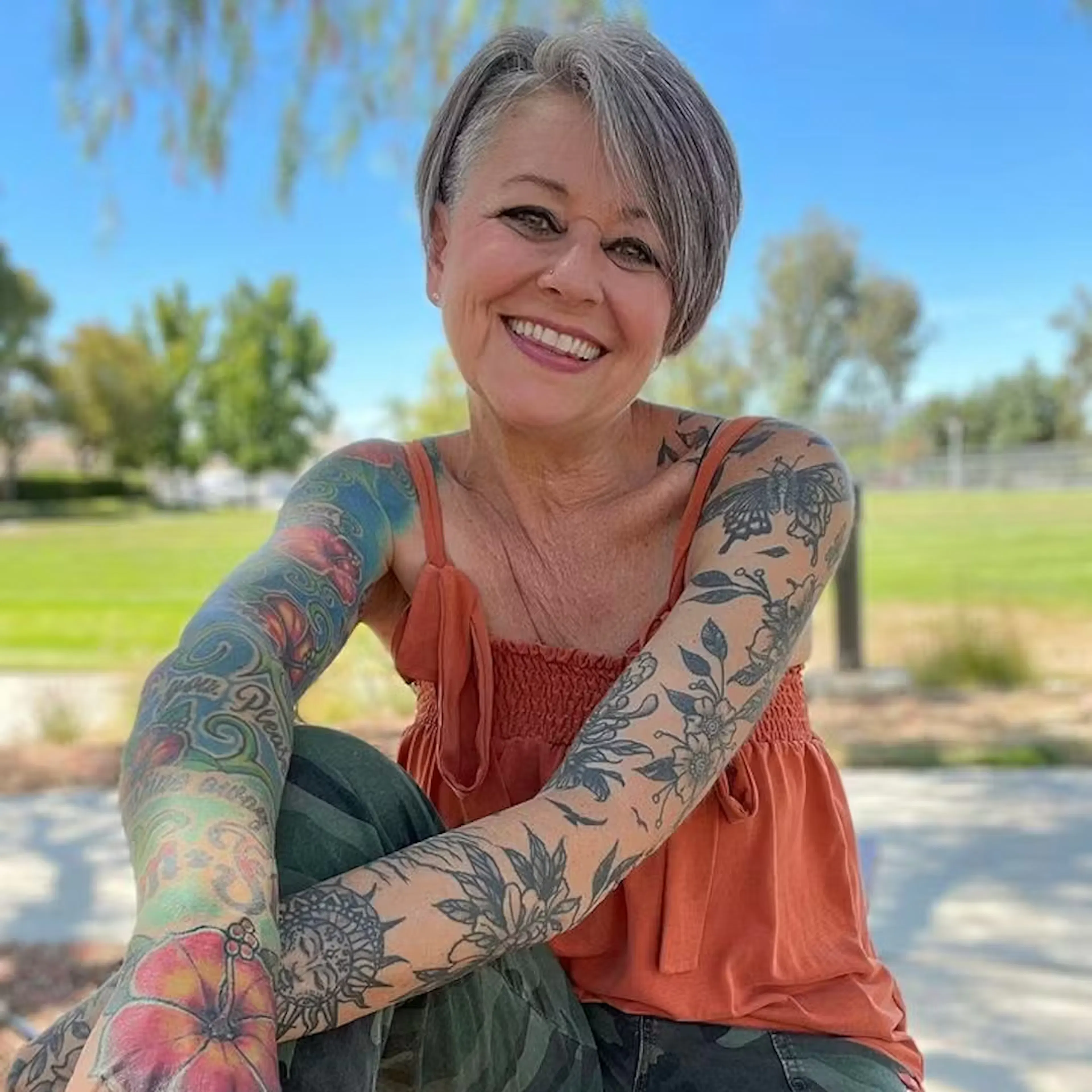 Lonni, of Gray Hair and Tattoos