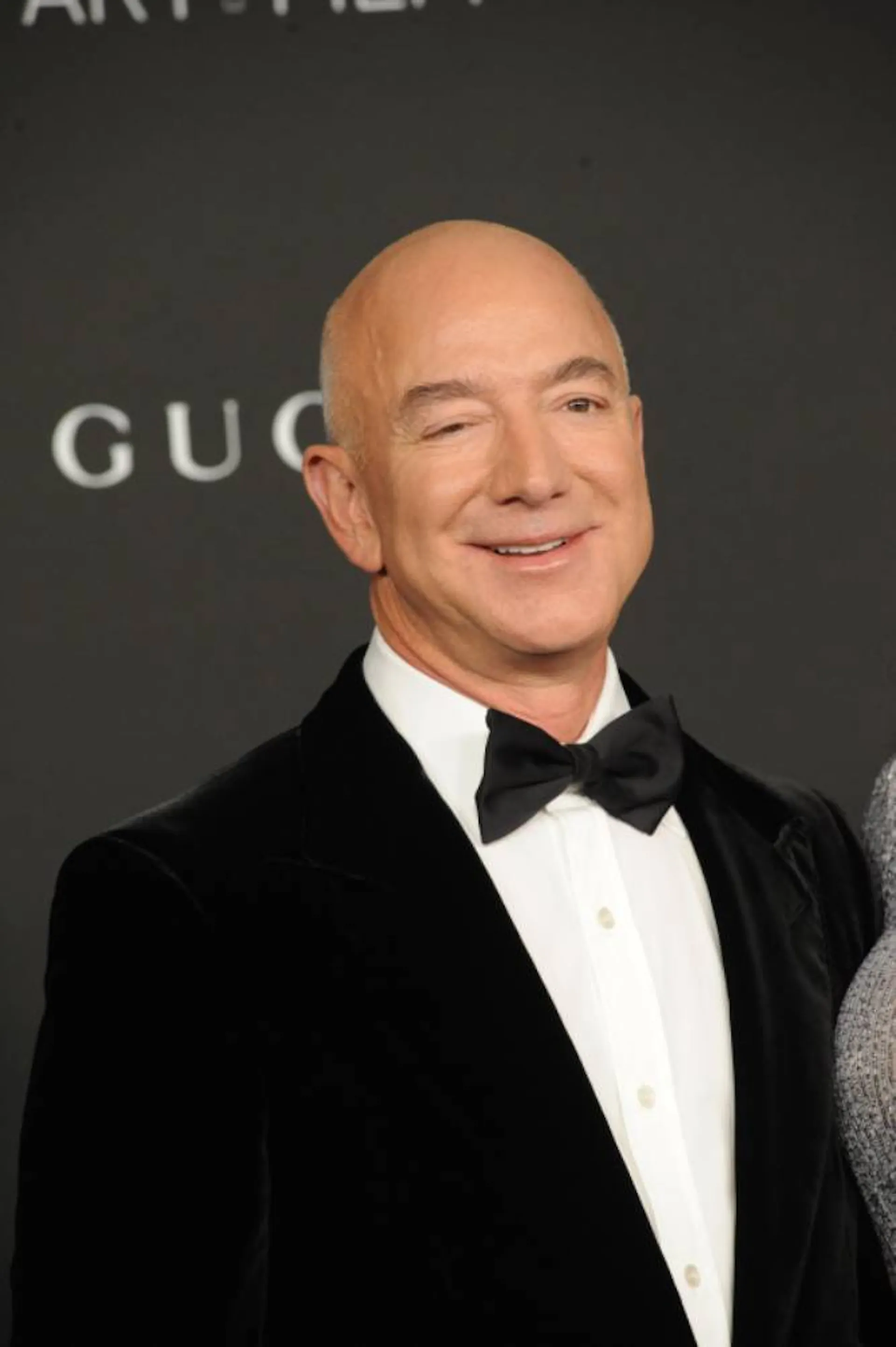 Jeff Bezos in a dinner jacket