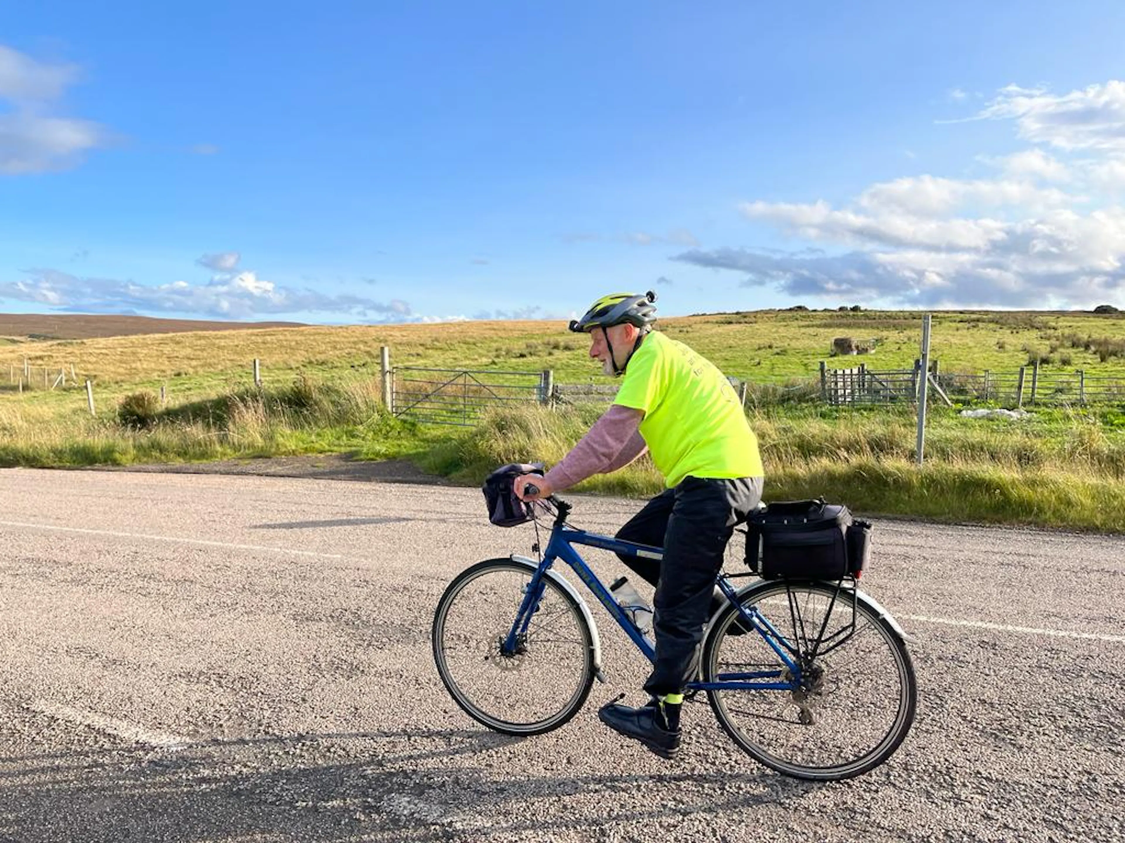 Peter Langford on his bike