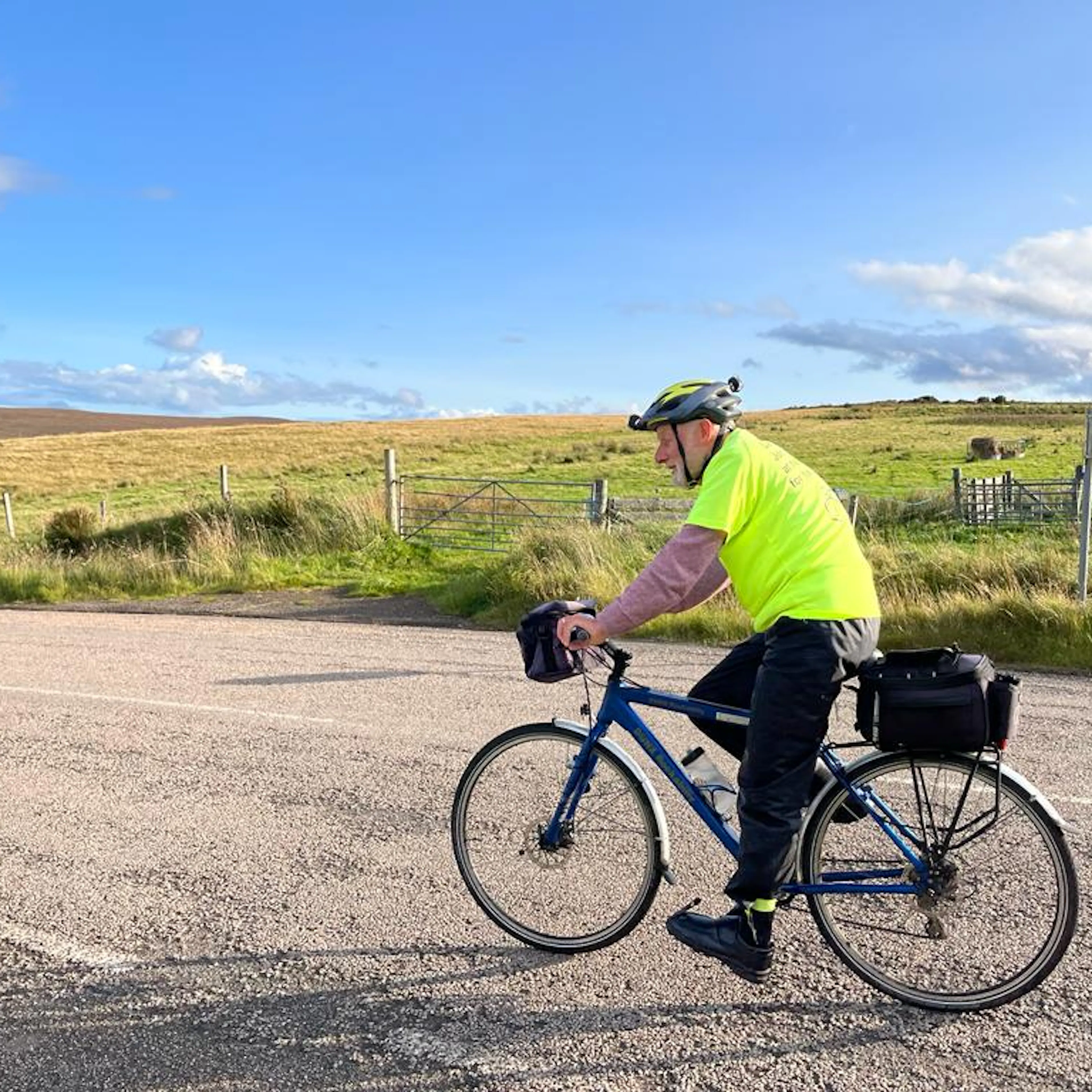 Peter Langford on his bike